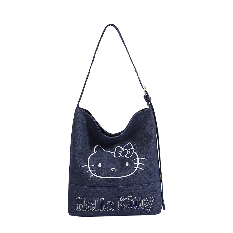 可爱卡通hellokitty牛仔布包包女