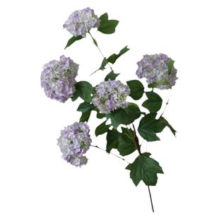 五头香雪球清新木绣球长枝仿真花干花客厅花艺摆件婚庆摆设装饰品