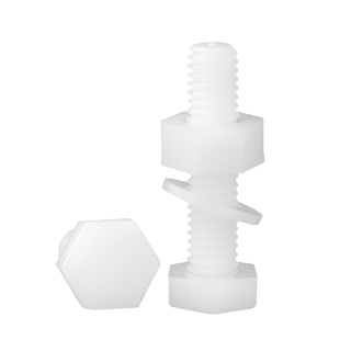 M6M8M10M12M16M20MM尼龙外六角螺丝螺母大全塑料加大螺杆加长螺栓