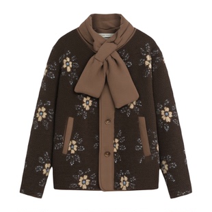 鸭鸭羽绒服女款2025冬季新款短款小个子今年流行爆款摇粒绒外套HS