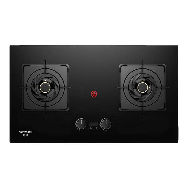 创维Z218B燃气灶双灶家用智能定时灶液化煤气炉大面板天然气灶具