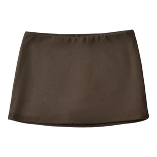 辣妹灰色低腰半身裙女裤裙2025新款夏季弹力紧身性感包臀裙超短裙