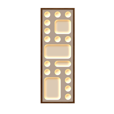 拉布布盲盒收纳全身镜玄关隐藏式