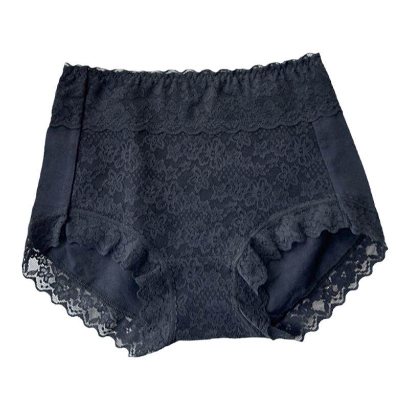 高品质女士纯棉内裤新疆长绒棉大包臀无痕蕾丝收腹大码提臀内裤