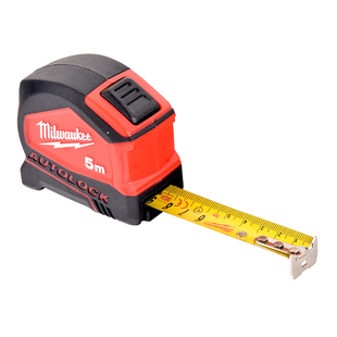 Milwaukee美沃奇卷尺5米自锁钢卷尺8米高精度木工测量尺子耐磨
