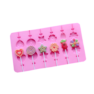 棒棒糖模具食品级硅胶手工家用自制卡通龙网红多款麦芽糖diy材料