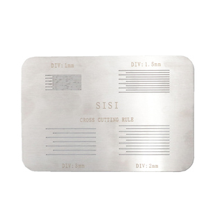 祈工 百格刀百格测试板百格板1MM漆膜附着力测试仪器导规板划格器