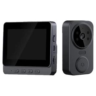 可视门铃带显示屏家用免布线免打孔高清夜视视频通话对讲猫眼监控