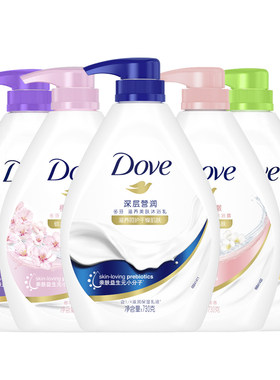 多芬沐浴露深层莹润沐浴乳秋冬滋润沐浴油身体清洁樱花甜香正品
