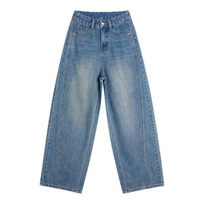 小个子定制怀旧色弯刀裤女