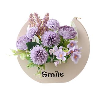 壁挂墙面上装饰品墙壁遮丑挂饰客厅假花绿植挂花器儿童房仿真花墙