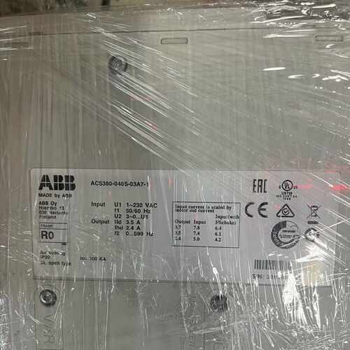 议价ABB变频器ACS380-040S-03A7-1  220V  全新现货