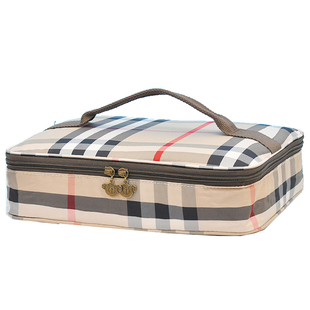 学生平放多格饭盒包横款长方形餐盒手提包铝箔保温分格儿童餐盘包