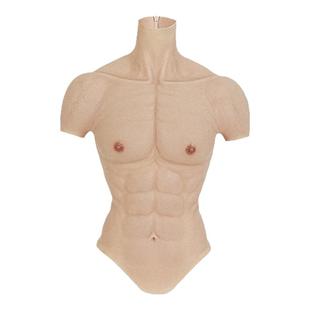 smitizen短袖肌肉衣cos女腹肌硅胶假肌肉假腹肌胸肌男用网红道具