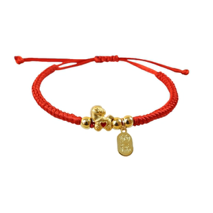 马上有钱本命年红绳手链编织福马手绳男女款2026新款生肖马手饰