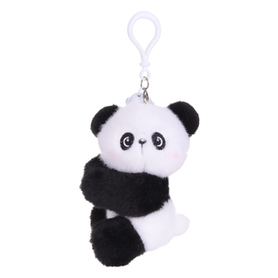 磁吸抱抱熊猫毛绒公仔抖音爆款玩具挂件解压钥匙扣兔子玩偶女礼物