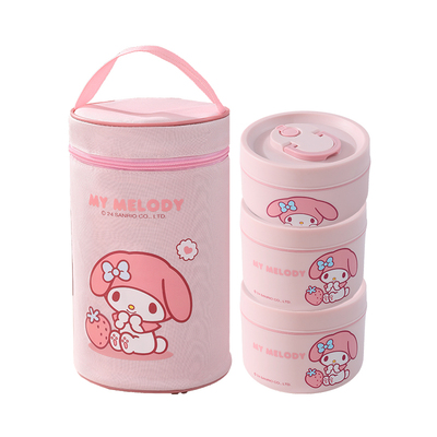 三丽鸥marsica保温饭盒多层密封