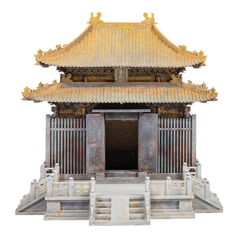 木上匠武当山金殿古建筑成品模型