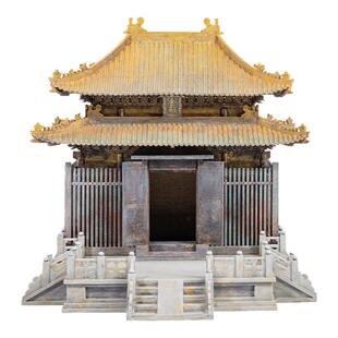 武当山金殿古建筑模型成品中式摆件木质古风微缩道观客厅装饰摆设