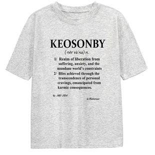 白灰色短袖纯棉t恤男夏季2026新款宽松高级感美式复古上衣情侣装