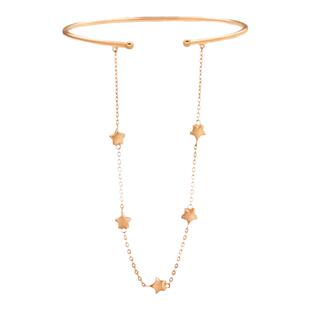 周生生官方正品18K玫瑰金LOVE DECODE星星彩金手镯90233K