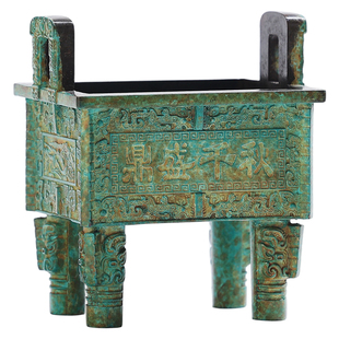 鼎盛千秋铜香炉家用供奉熏香炉室内上香线香香插线香炉沉香香熏炉