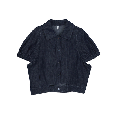 Janeexpress短款牛仔马甲