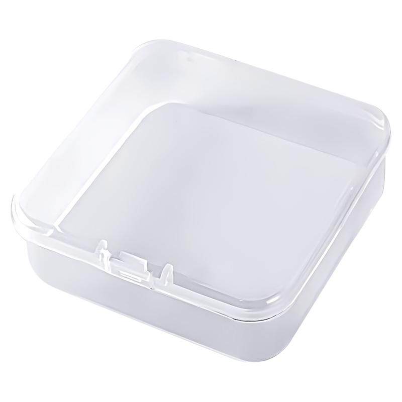 珠子收纳盒米珠散珠分装方形透明防尘塑料首饰盒串珠螺丝整理盒子