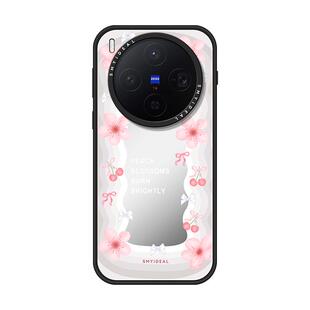 SMYIDEAL思茉伊适用vivox300手机壳x300pro磁吸新款200promimi樱花波浪ultra不会撞壳oppofindx9少女风findx8