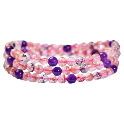 东海世家超七紫草莓晶手链