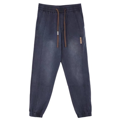 佑步仕男士休闲裤哈伦束脚牛仔裤