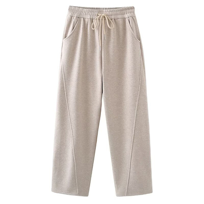 大码女装秋冬新款加绒保暖弯刀裤