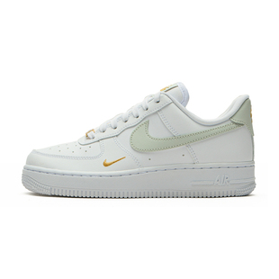 耐克空军一号女鞋刺绣小勾灰白运动休闲板鞋NIKE AF1 CZ0270-106