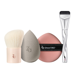 Za姬芮干湿两用美妆蛋拇指粉扑散粉刷散粉扑粉底刷高品质化妆工具