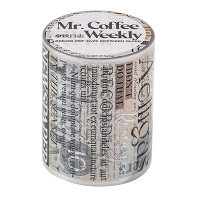 咖啡先生的周刊英文PET胶带