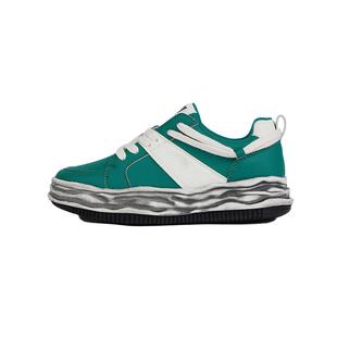 iSTEP小众德训鞋女透气厚底增高鞋做旧溶解底休闲老爹鞋