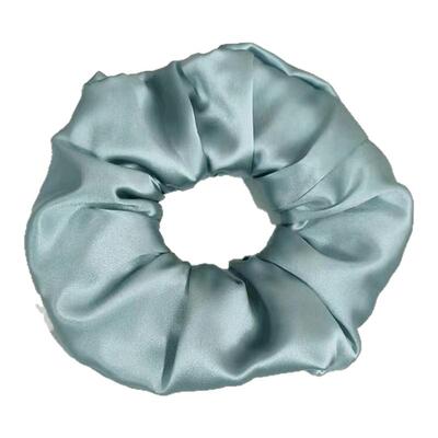 30姆米重磅100%纯真桑蚕丝绸缎加厚法式护发丸子头绳发圈发饰皮筋