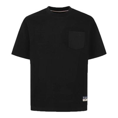 EVISU福神男士海鸥刺绣口袋T恤