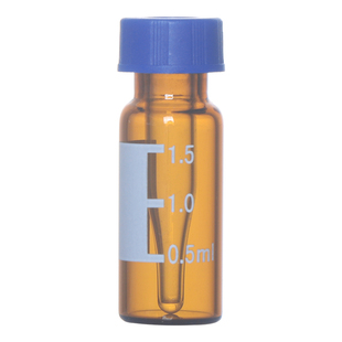 进样瓶内插管 1.5ml 2ml玻璃内插管内衬管 液相色谱瓶内插管平底尖底带支架套管 适配安捷伦