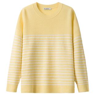 【100%羊毛】播商场同款设计师胶囊系列24秋冬圆领毛衣BDR4SD4044