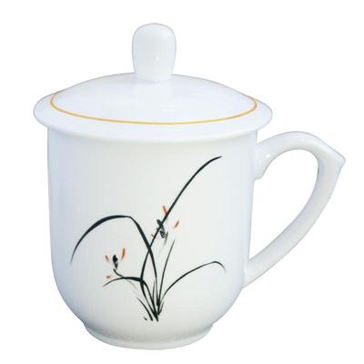 瓷嘉坊大容量茶杯陶瓷刻字印字