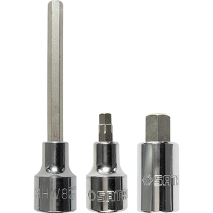 世达内六角旋具套筒头汽修加长大飞工具12.5mm6角套头1/2扳手批头