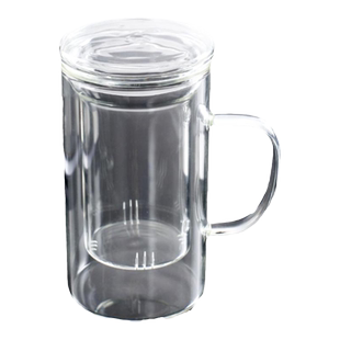 大容量茶水分离玻璃杯女家用水杯耐热防爆高颜值男士泡茶带盖杯子