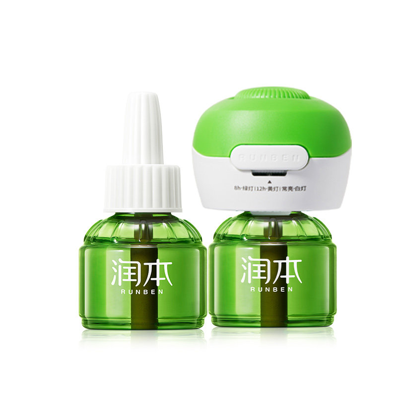 润本室内家用定时电热蚊香液无味驱蚊专用家庭灭蚊防蚊补充液套装