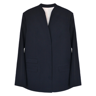 因由 高级设计感立领休闲西服女极简静奢风知识分子纸片人西装