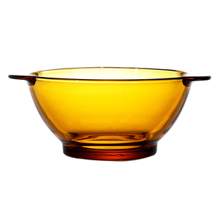 DURALEX多莱斯法国进口钢化玻璃碗汤面碗耐热防烫彩色沙拉双耳碗