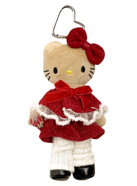 【公子雯】2026新款kitty长腿包挂新年红色礼物可爱手工钥匙扣女
