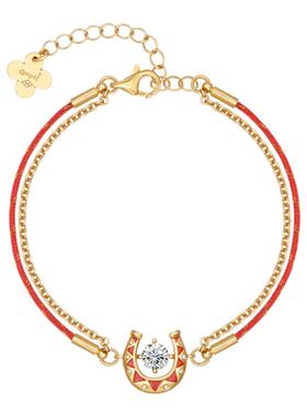 Dare买手店oups！驹光梦影手链中式复古马蹄扣民族红色新年原创女