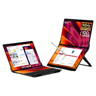 Ehomewei可折叠双屏便携显示器触控笔双2.5K电脑笔记本办公扩展