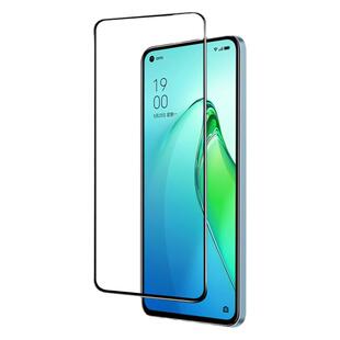 适用于opporeno8钢化膜opporeno8pro手机膜opporeno8Pro+oppo蓝光Reno8全屏覆盖无白边Reno8pro高清防爆贴膜